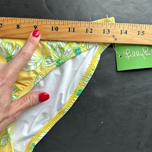 NWT Lilly Pulitzer Sz‎ XS Surfs Up Bottom in Starfruit Ye Alotta Colada Vintage - Picture 10 of 11